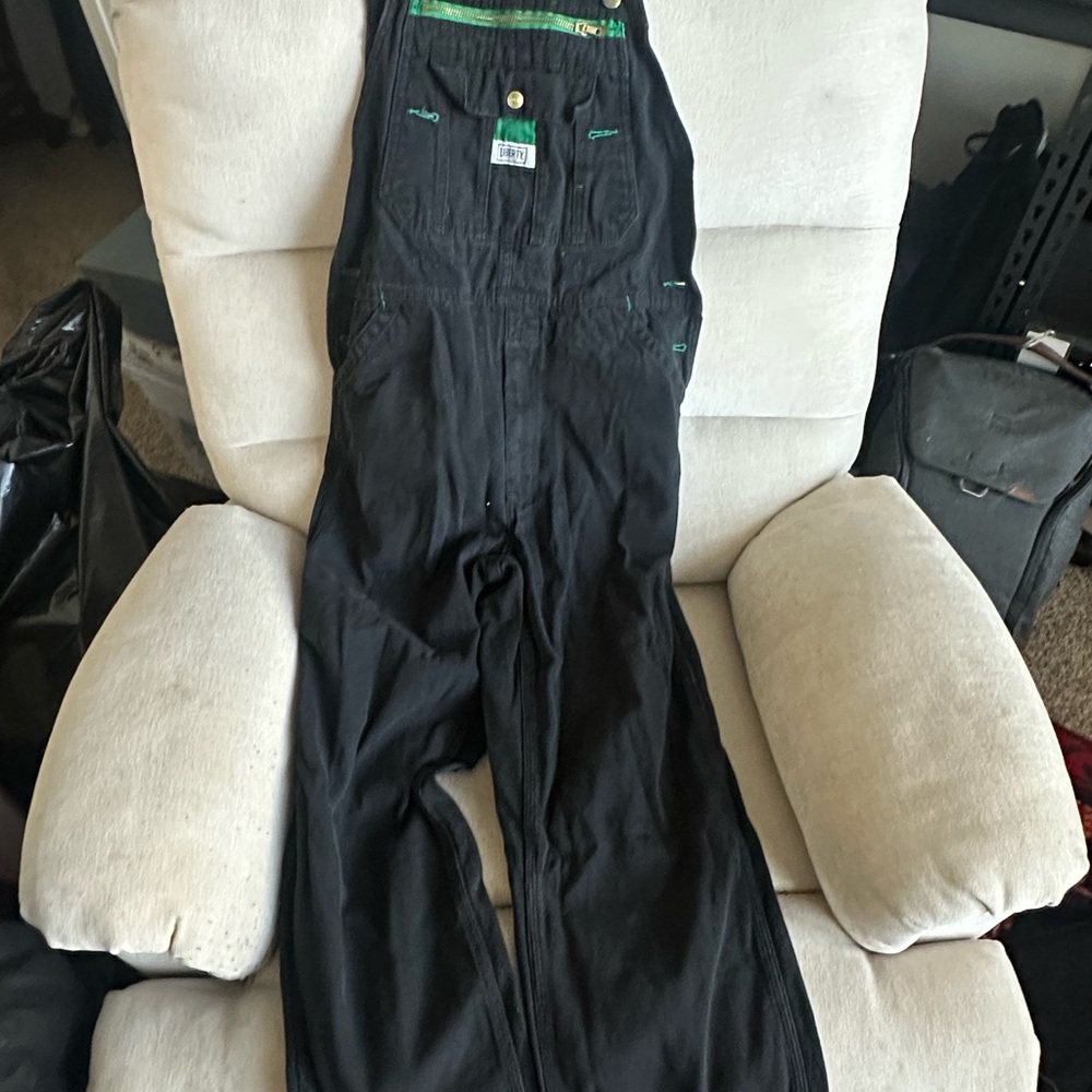 Liberty Black Garment with Green Detail
